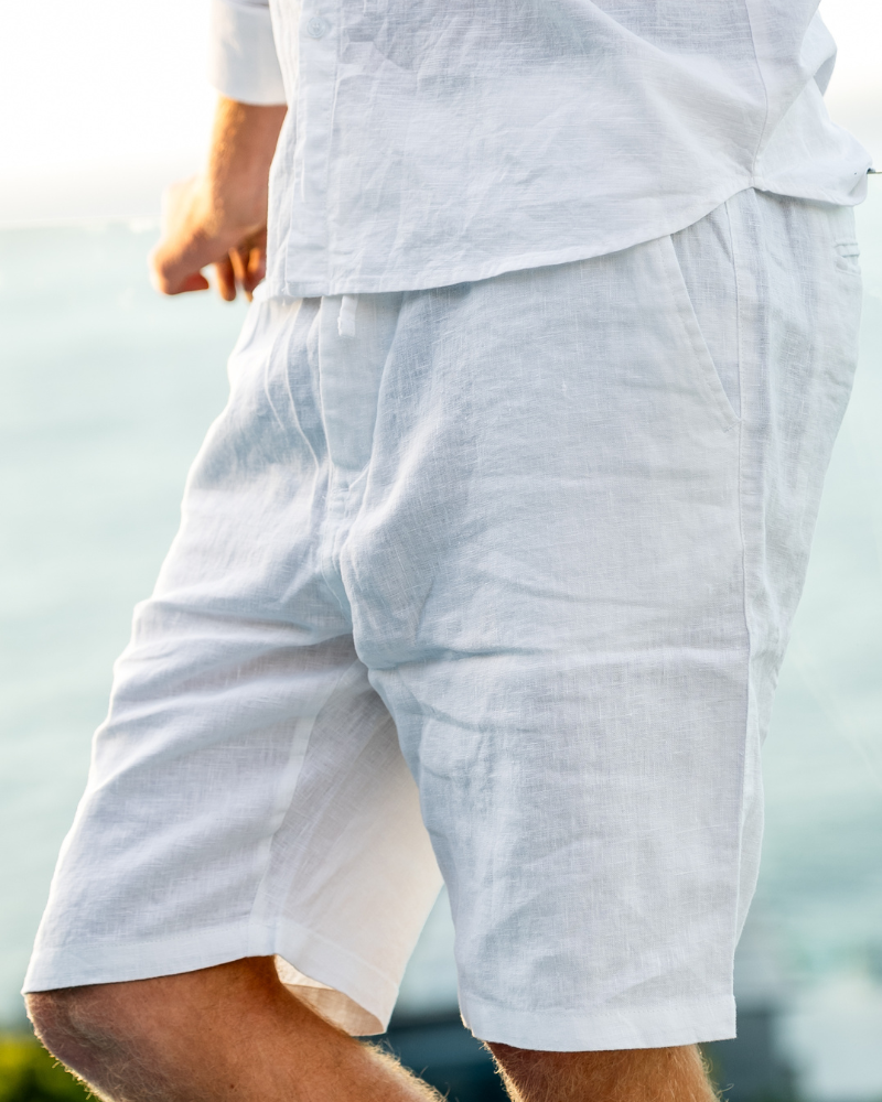 Casablanca Premium Linen Shorts - Lightweight, Breathable Comfort