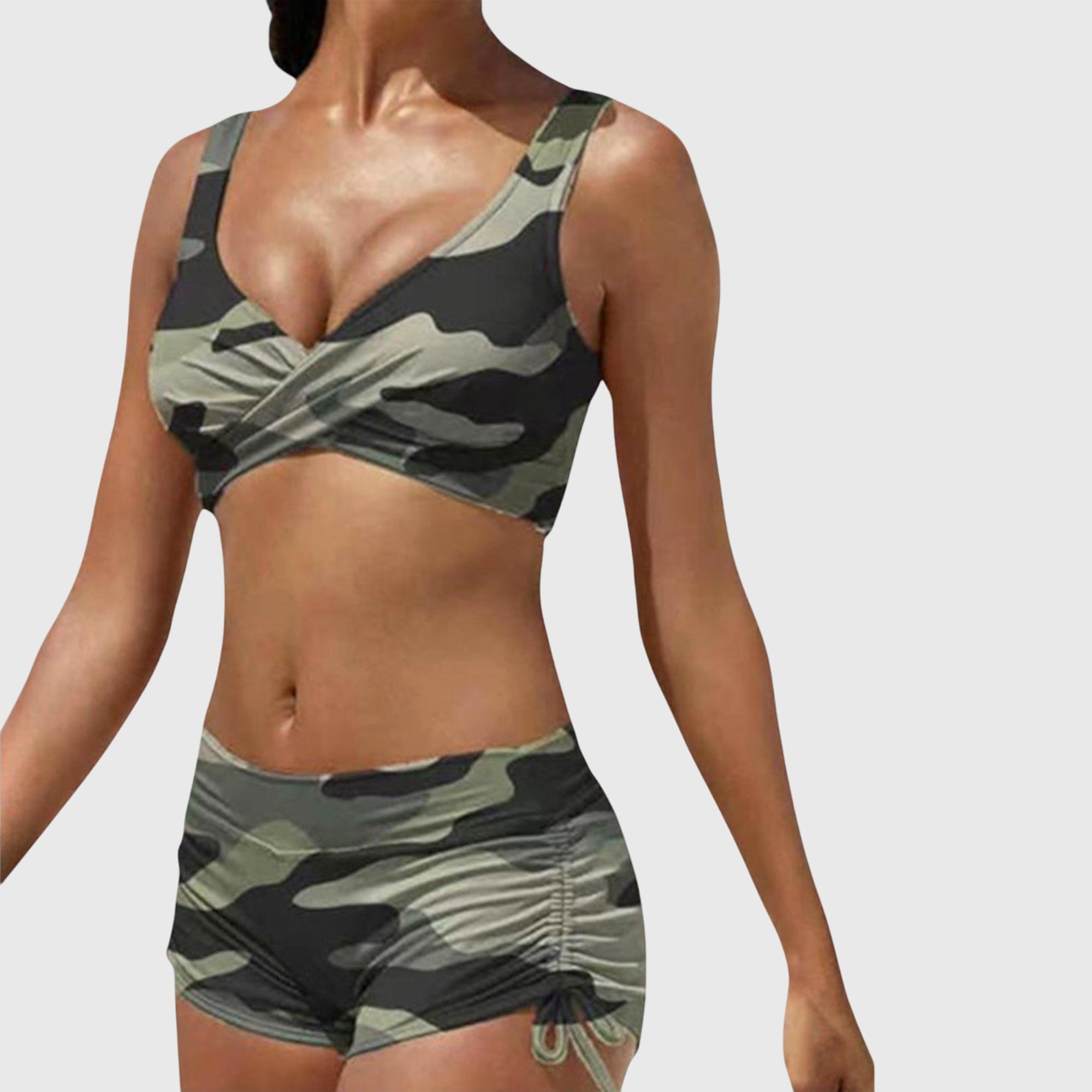 Marie | Women’s Camo Stylish Two-Piece Bikini Swimsuit