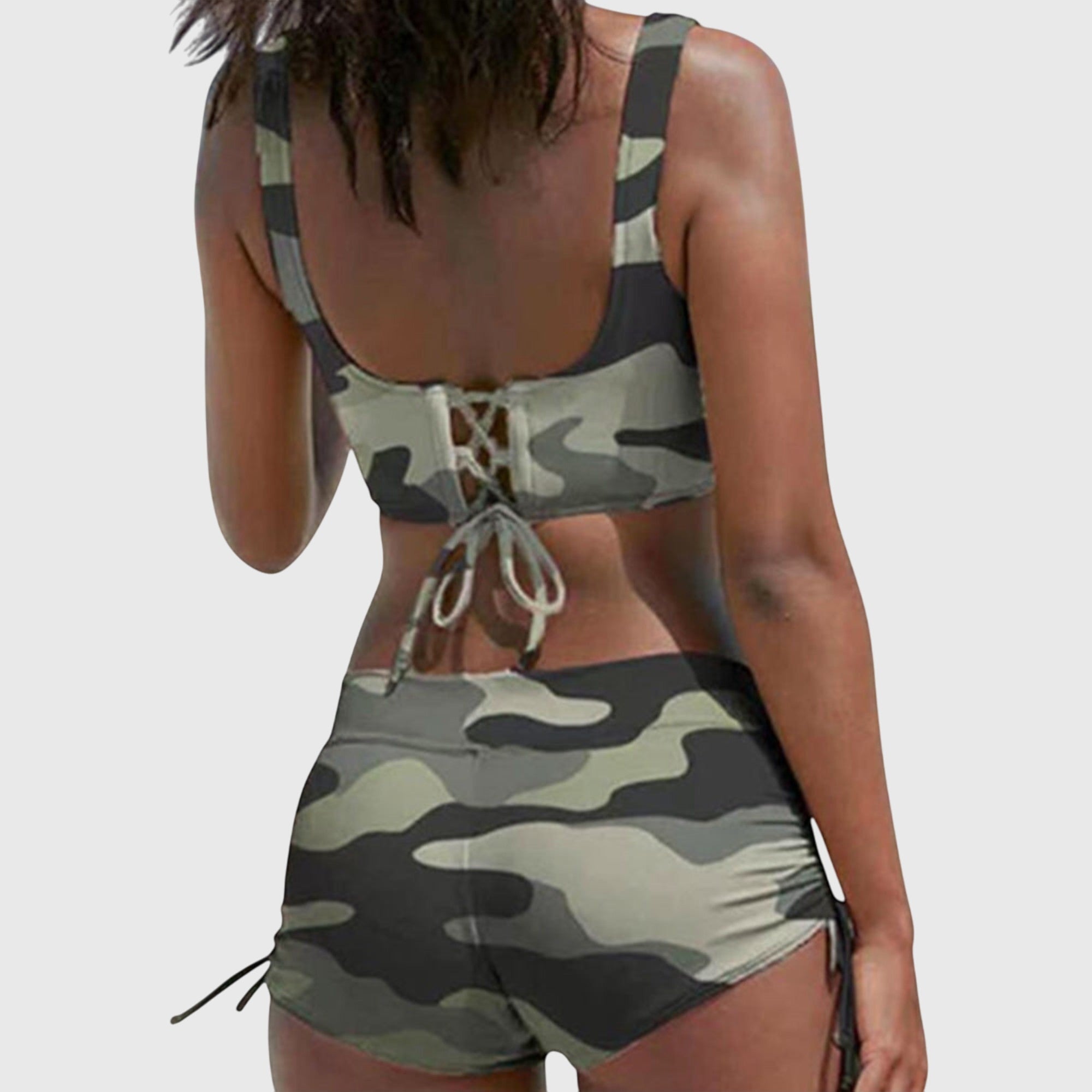 Marie | Women’s Camo Stylish Two-Piece Bikini Swimsuit