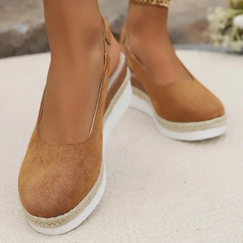 Chloe | Women's Orthopedic Platform Sandals Slip-On Comfort Espadrille