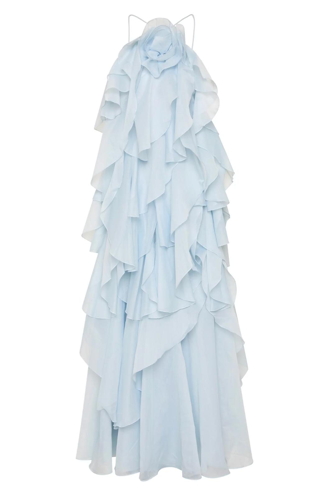 Callie | Women's Chiffon Tiered Ruffle Halter Neck Maxi Dress Carol & Margaret Wilmington