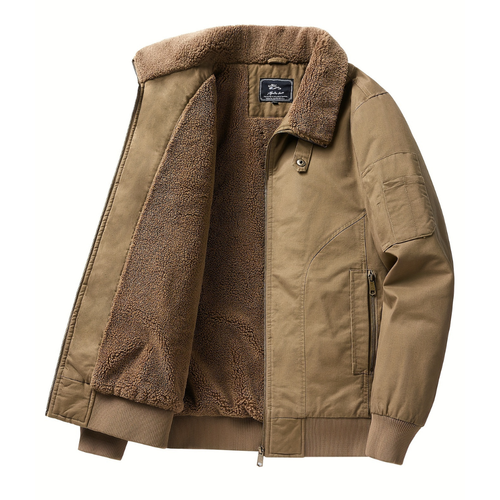 Aiden | Men's Zip Up Collar Bomber Jacket