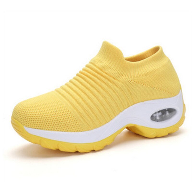 Women's Orthopedic Slip-On Sneakers Air Cushion - Yellow