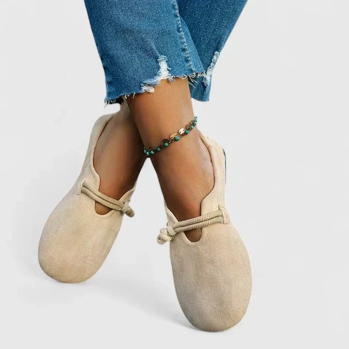 Harper | Women's Rope Detail Loafers Round Toe Slip-On Flat